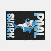 Pool Shark Funny Pool Billiards Player Fleece Deken (Voorkant (Horizontaal))
