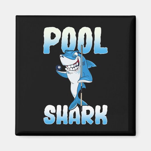 Pool Shark Funny Pool Billiards Player Magneet (Voorkant)