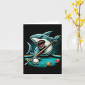 Pool Shark Funny Pool Player Biljart 8- Kaart (Gele Bloem)