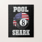 Pool Shark Jersey Cool Gift Top Bar Billiards Legpuzzel (Verticaal)