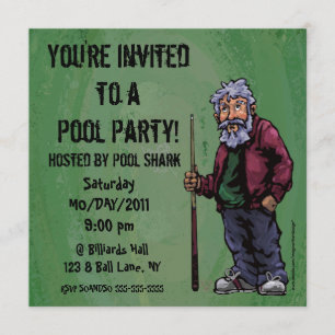 Pool Shark Party nodigt uit Kaart