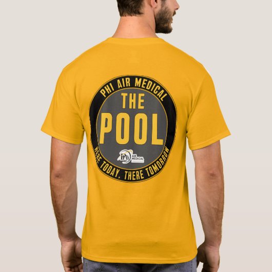 Pool Shirt Geel (Achterkant)