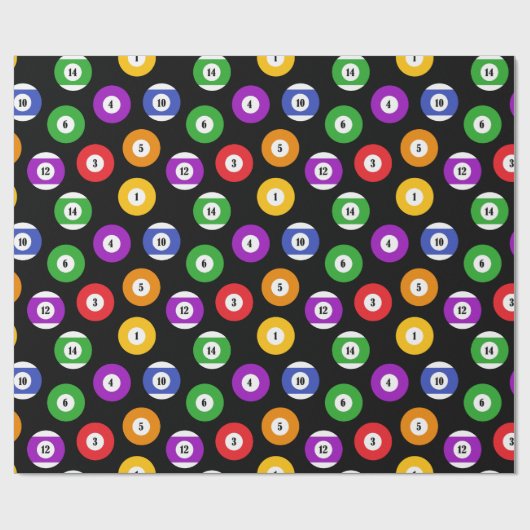 Pool speler 8 Bal Biljart Bal Patroon Cadeaupapier (Vlak)