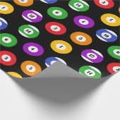 Pool speler 8 Bal Biljart Bal Patroon Cadeaupapier (Hoek)