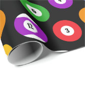 Pool speler 8 Bal Biljart Bal Patroon Cadeaupapier (Rol Hoek)