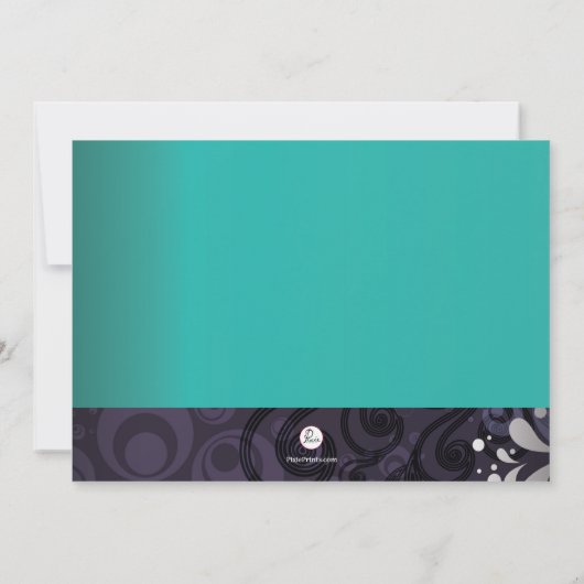 Pool Splash Invitation Kaart (Achterkant)