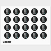 Pool Stick Billiards 8 Ball VS Amerikaanse F Ronde Sticker (Vel)
