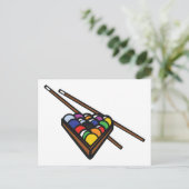 Pool Sticks Briefkaart (Staand voorkant)