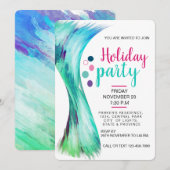 Pool Summer Holiday Blauwgroen Blue Waterverf Spla Kaart (Voorkant / Achterkant)