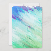 Pool Summer Holiday Blauwgroen Blue Waterverf Spla Kaart (Achterkant)