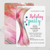 Pool Summer Holiday Blauwgroen Pink Waterverf Spla Kaart (Voorkant / Achterkant)