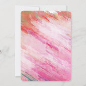 Pool Summer Holiday Blauwgroen Pink Waterverf Spla Kaart (Achterkant)