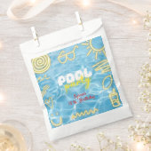 Pool summer neon vibes birthday party bedankzakje (Geknipt)