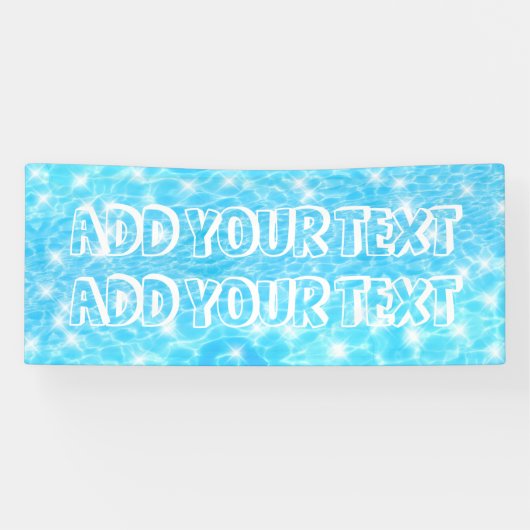 Pool Summer party Beach party Tropische party Spandoek (Horizontaal)