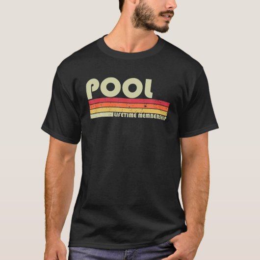 POOL Surname Funny Retro 80S 90S T-shirt (Voorkant)
