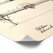 Pool Table 1902 Patent Art - Old Peper Poster (Hoek)