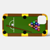 Pool Table Billiards 8 acht-strand Case-Mate iPhone Case (Achterkant (horizontaal))
