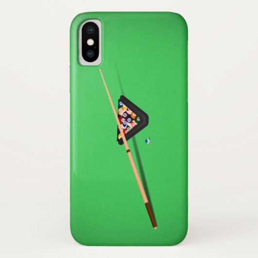 Pool Table Cue Stick en Balls Case-Mate iPhone Case (Achterkant)