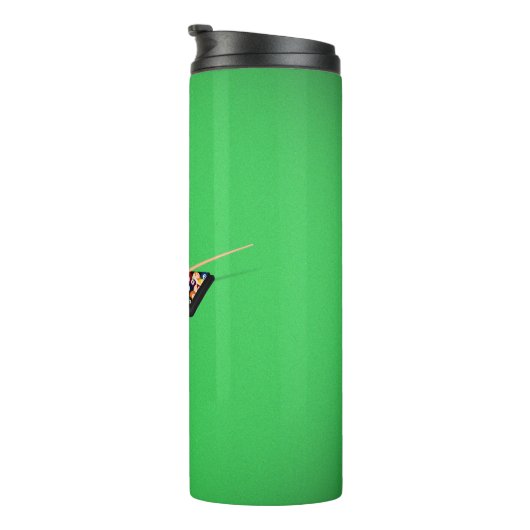 Pool Table Cue Stick en Balls Thermosbeker (Geroteerd rechts)