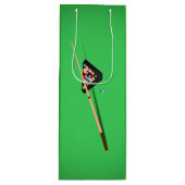 Pool Table Cue Stick en Balls Wijn Cadeautas (Voorkant)