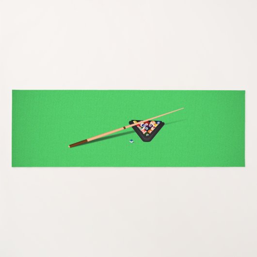 Pool Table Cue Stick en Balls Yogamat (Voorkant (horizontaal))