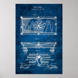 Pool Table Patent Art. 10 Billiard Poster