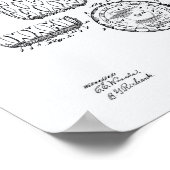 Pool Table Pocket 1916 Patent Art - Witboek Poster (Hoek)