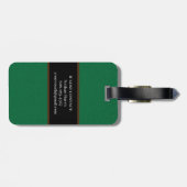 Pool tafel biljart groen bagagelabel (Achterkant horizontaal)