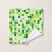 Pool Tegels, Groene Mozaïek Tegels, Geometrisch Pa Bad Handdoek (Wasdoekje)