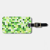 Pool Tegels, Groene Mozaïek Tegels, Geometrisch Pa Bagagelabel (Voorkant horizontaal)