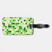 Pool Tegels, Groene Mozaïek Tegels, Geometrisch Pa Bagagelabel (Achterkant horizontaal)