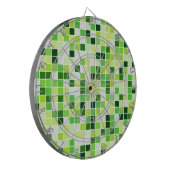 Pool Tegels, Groene Mozaïek Tegels, Geometrisch Pa Dartbord (Voorkant Links)