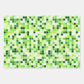 Pool Tegels, Groene Mozaïek Tegels, Geometrisch Pa Inpakpapier Vel (Voorkant 2)