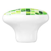 Pool Tegels, Groene Mozaïek Tegels, Geometrisch Pa Keramische Knop (Zijkant)