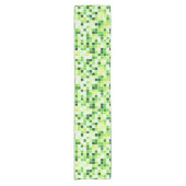 Pool Tegels, Groene Mozaïek Tegels, Geometrisch Pa Korte Tafelloper (Voorkant)