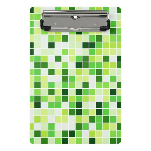 Pool Tegels, Groene Mozaïek Tegels, Geometrisch Pa Mini Klembord (Voorkant)
