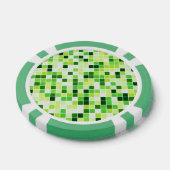 Pool Tegels, Groene Mozaïek Tegels, Geometrisch Pa Poker Chips (Enkel)