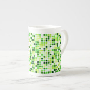 Pool Tegels, Groene Mozaïek Tegels, Geometrisch Pa Porselein Kop