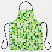 Pool Tegels, Groene Mozaïek Tegels, Geometrisch Pa Schort (Voorkant)