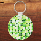 Pool Tegels, Groene Mozaïek Tegels, Geometrisch Pa Sleutelhanger (Voorkant)