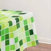Pool Tegels, Groene Mozaïek Tegels, Geometrisch Pa Tafelkleed (Voorbeeld)