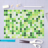 Pool Tegels, Groene Mozaïek Tegels, Geometrisch Pa Tissuepapier (Craft)