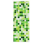Pool Tegels, Groene Mozaïek Tegels, Geometrisch Pa Wijn Cadeautas (Achterkant)