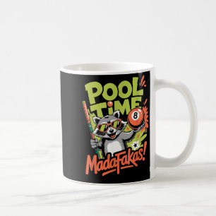 Pool Time Madafakas Grappige Wasbeer Biljart Spele Koffiemok