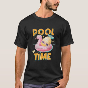 Pool Time Ocean Swimmer Funny Swimming Pool T-shirt