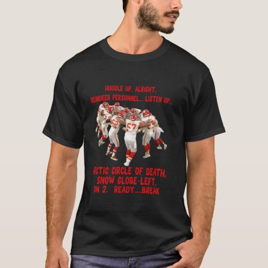 Pool van de Dood Sneeuwbol Links Rendier Pe T-shirt (Voorkant)