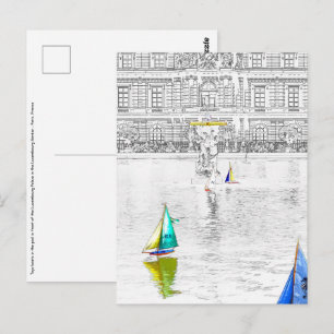 Pool van de Luxemburgse tuin - Parijs Briefkaart