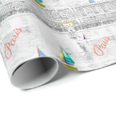 Pool van de Luxemburgse tuin - Parijs Cadeaupapier (Rol Hoek)