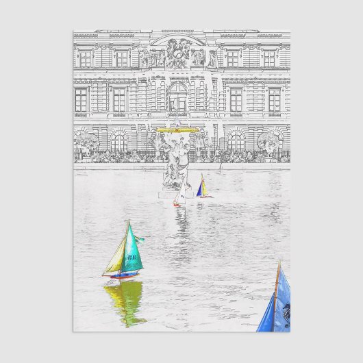 Pool van de Luxemburgse tuin - Parijs Tissuepapier