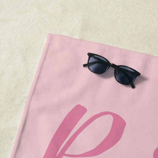 Pool van de Pink Paris Eiffel Tower Strandlaken (In situ)